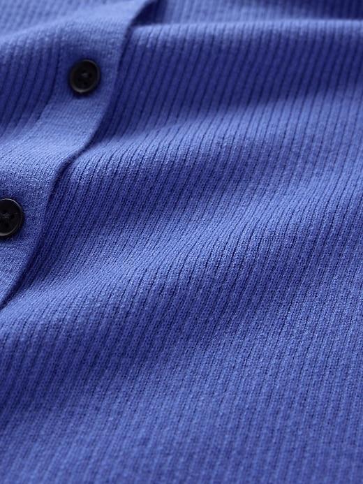 CashSoft Rib Polo Cardigan Product Image