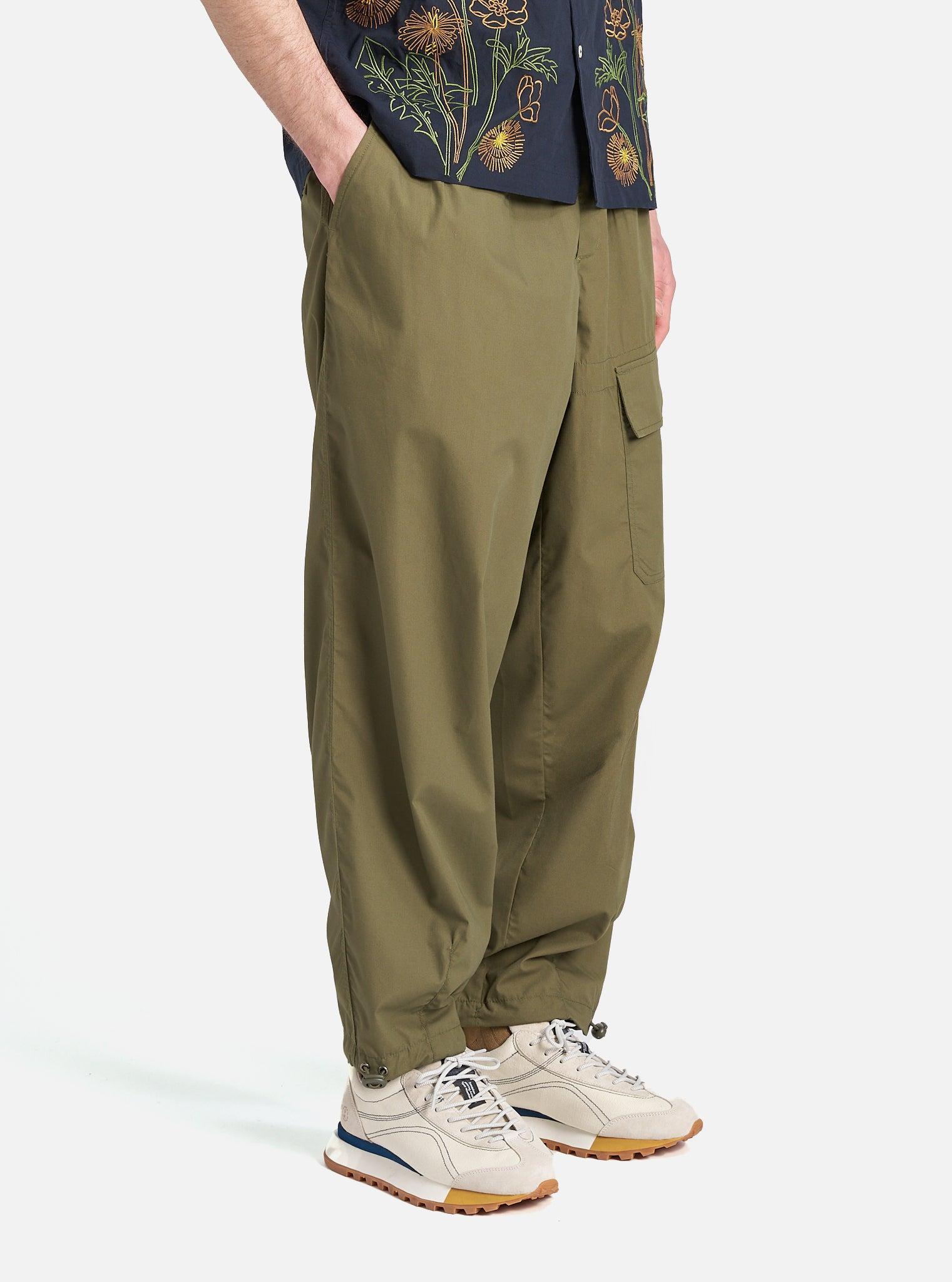 Olive Recycled Polytech Loose Pilot Trouser Product Image
