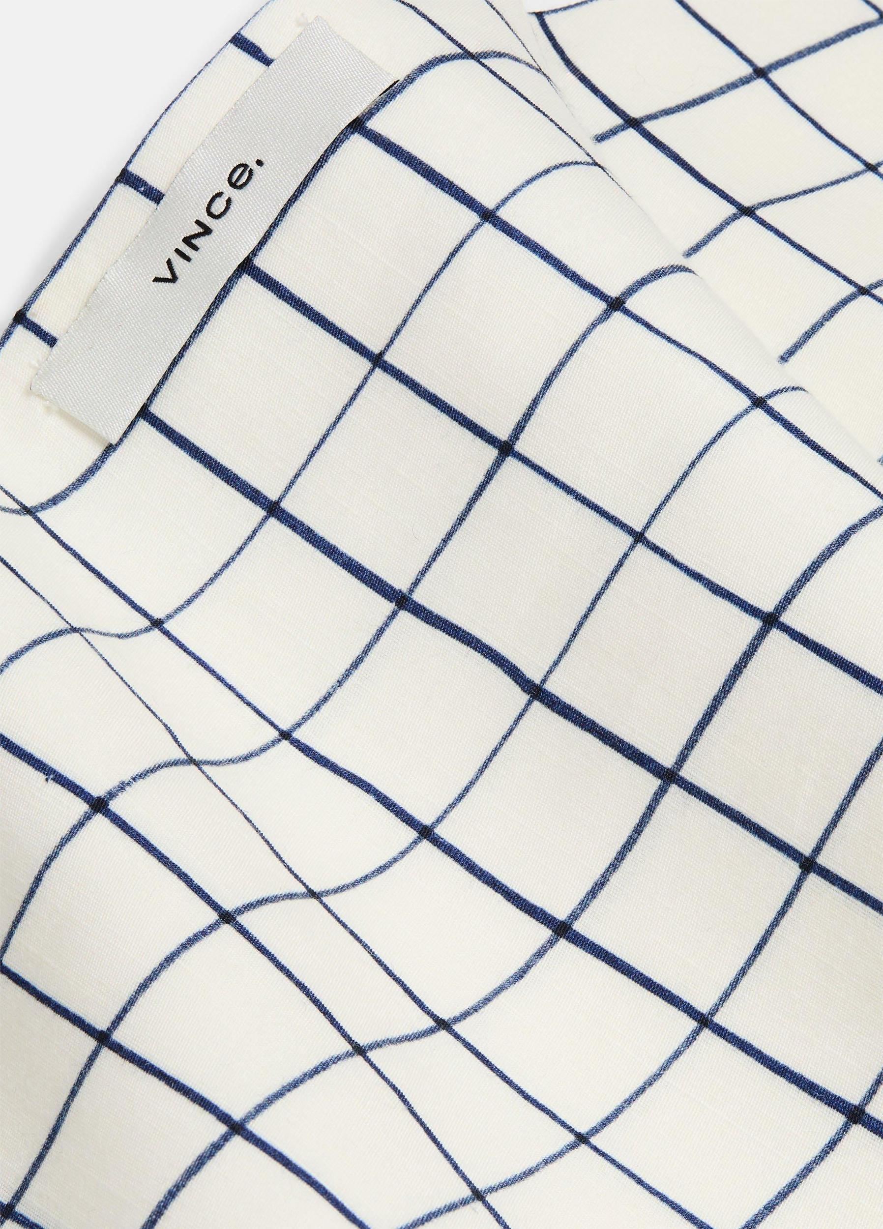 Trellis Plaid Cotton-Blend Headkerchief Product Image