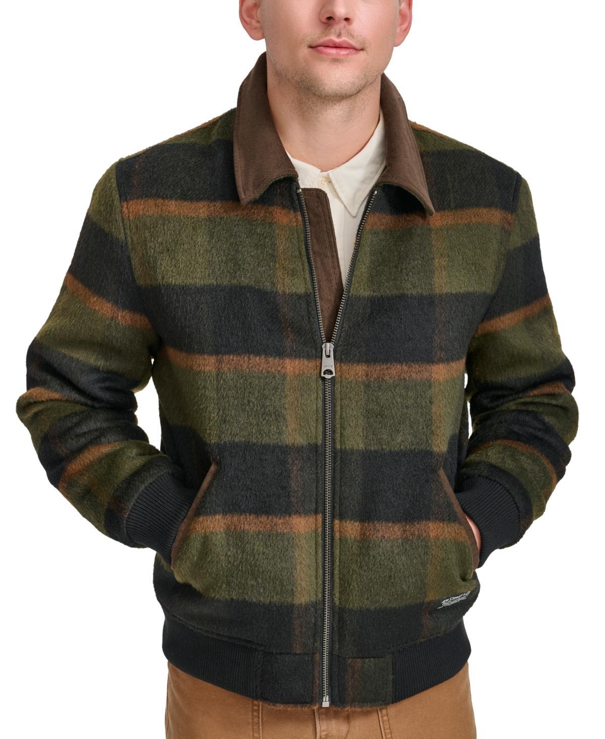 Men's Levi's® Wool Plaid Jacket, Size: Medium, Blue Product Image