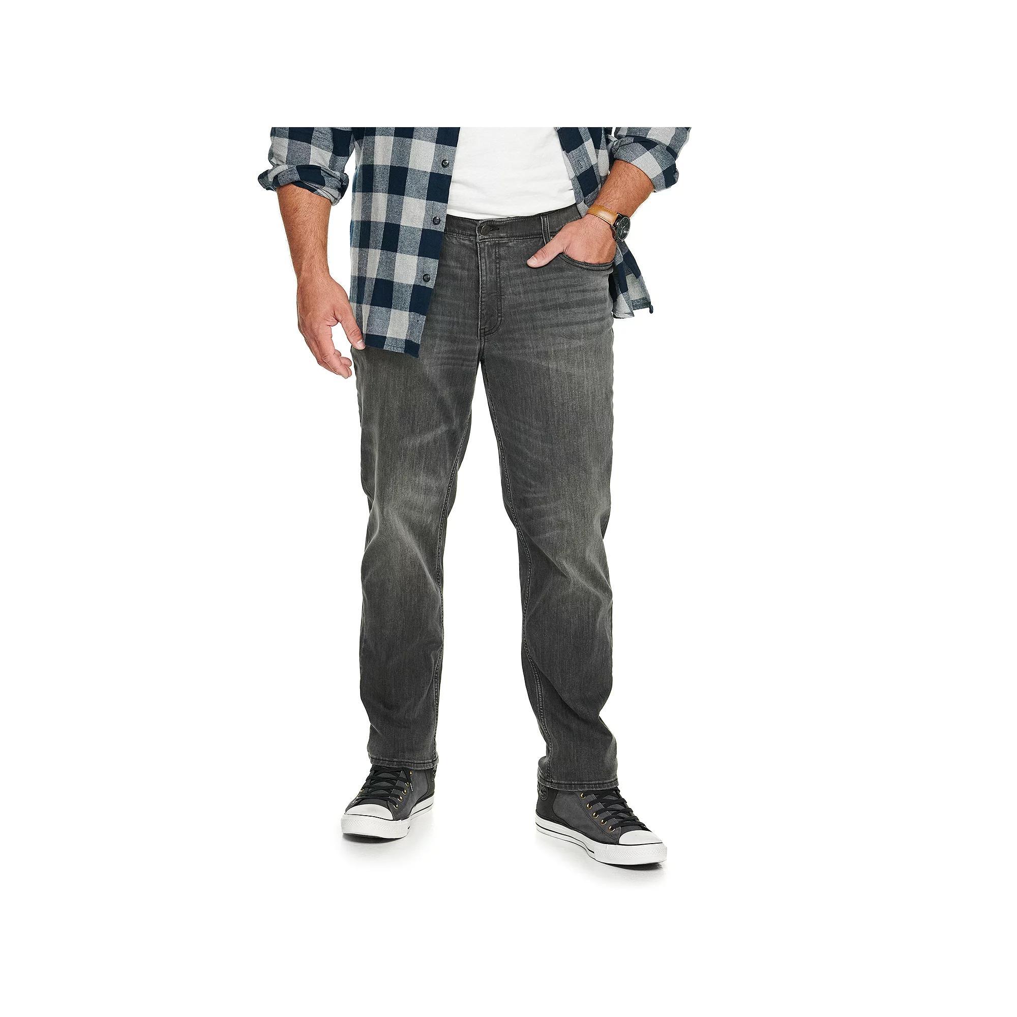 Big & Tall Sonoma Goods For Life® Straight-Leg Flexwear Jeans, Men's, Size: 44X34, Rinse Blue Product Image