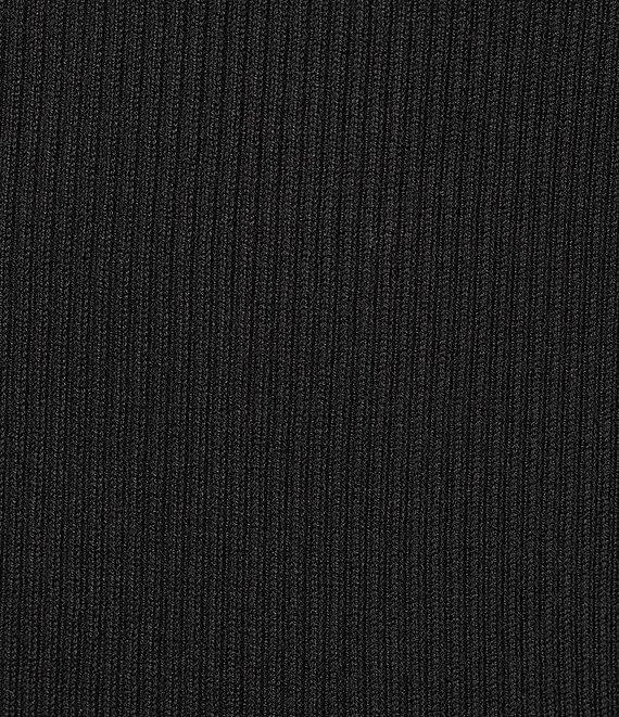 KARL LAGERFELD PARIS Knit Mock Neck Sleeveless Pearl Detail Top Product Image