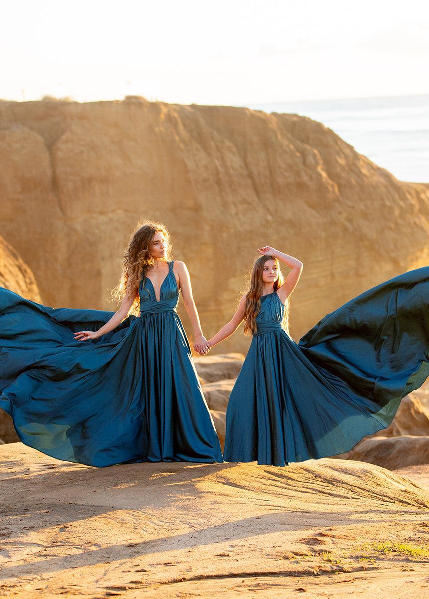 Junie Impact Dress in Deep Ocean Girls Product Image