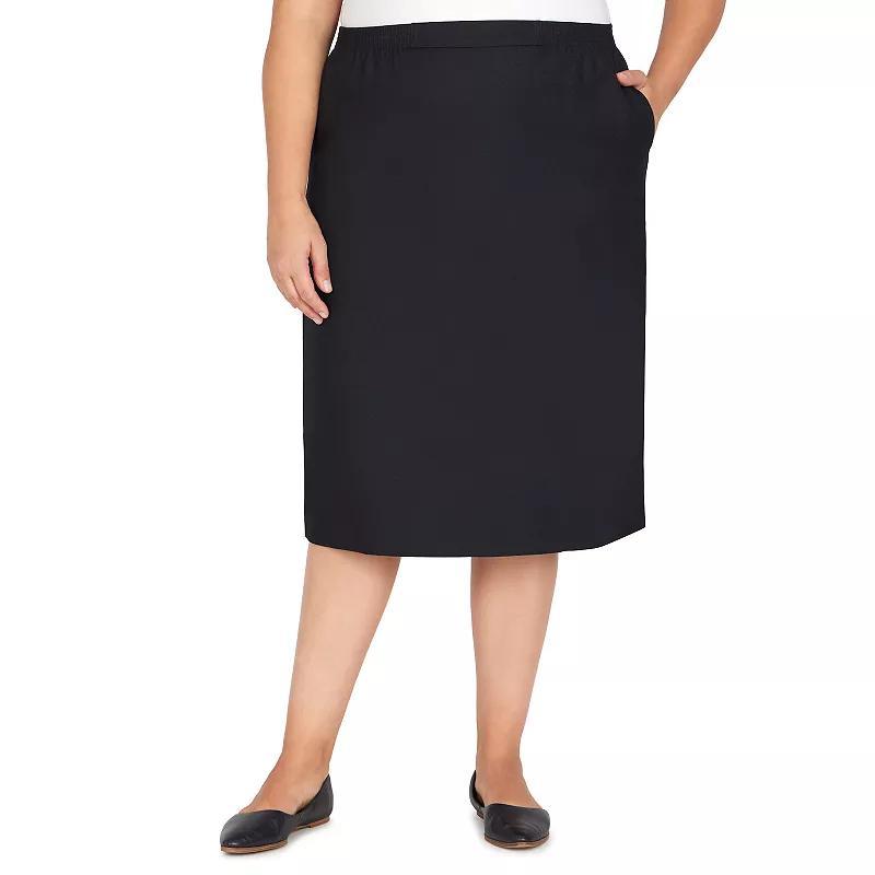 Plus Size Alfred Dunner Classic Fit Skirt, Womens Blue Product Image
