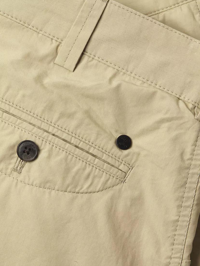 Pleated Cotton Shorts Product Image