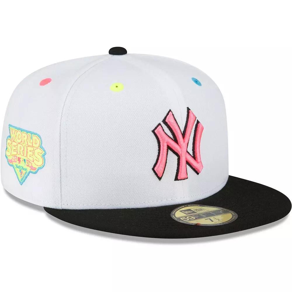 Men's New Era White New York Yankees Neon Eye 59FIFTY Fitted Hat, Size: 8 Product Image