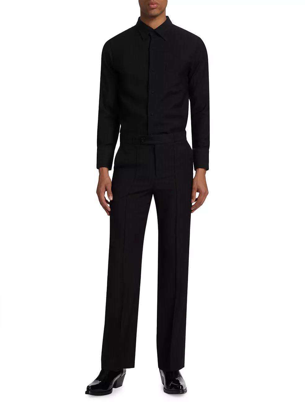 Classic Tonal Pinstripe Shirt Product Image