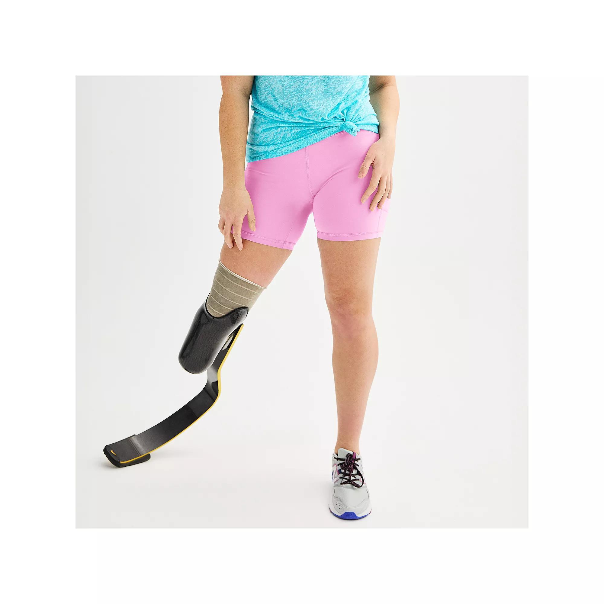 Women's Tek Gear® Adaptive Ultrastretch Bike Shorts, Size: XL, Purple Macaroon Product Image