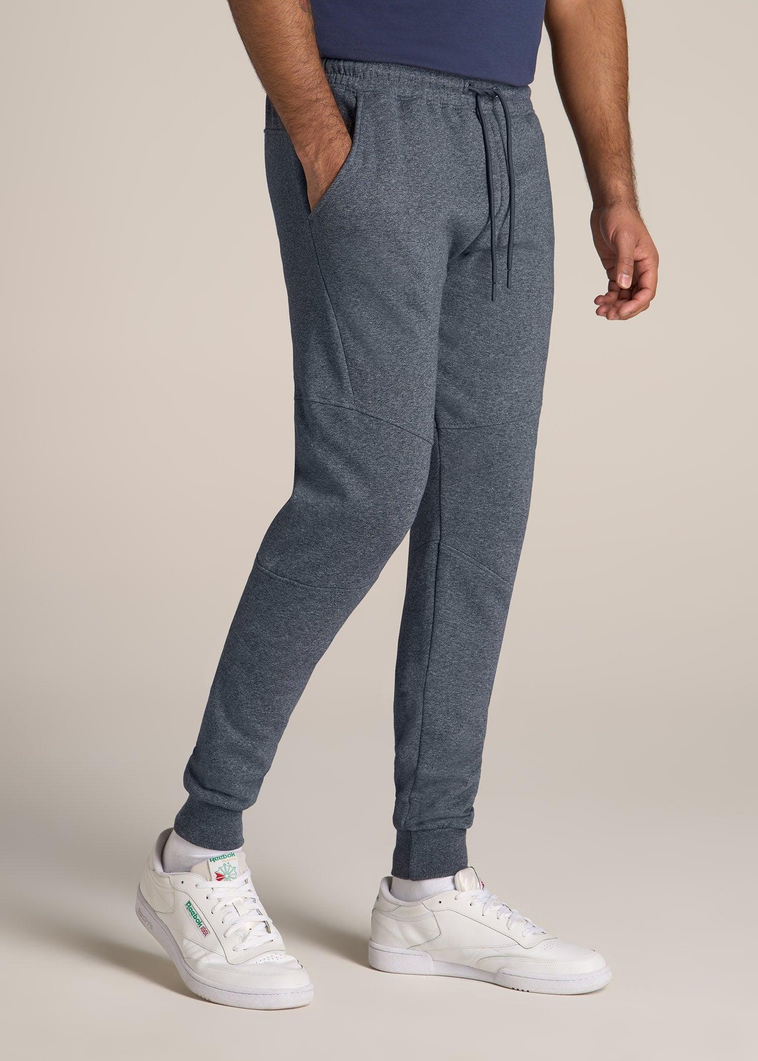 Wearever Fleece Joggers for Tall Men in Navy Mix Male Product Image