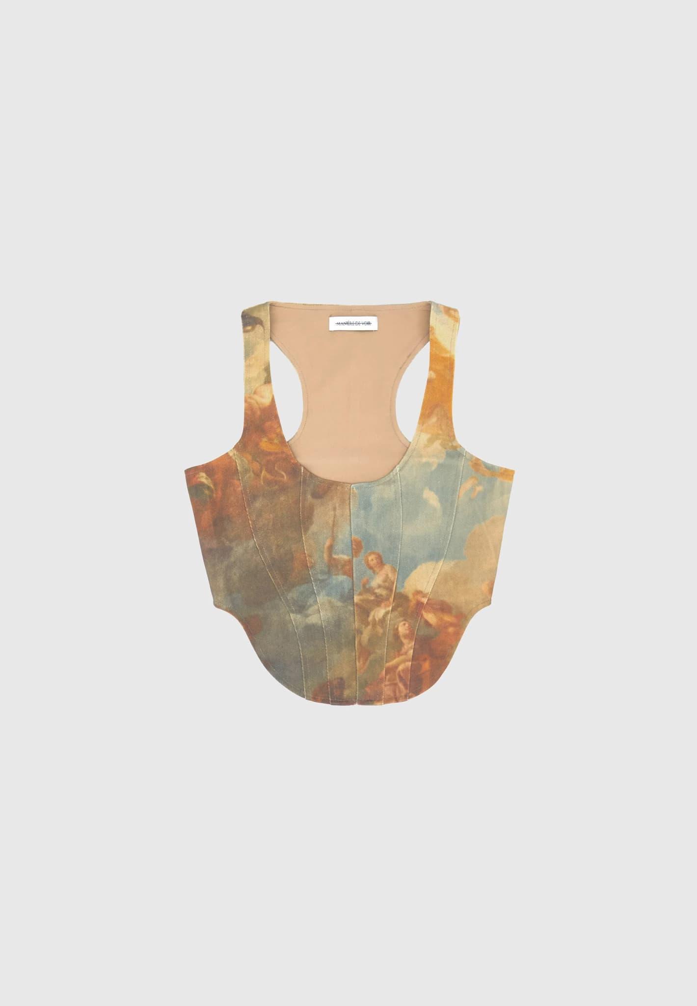 Art Corset Top - Multi Female Product Image