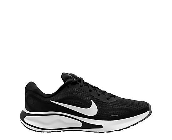 Nike Journey Run Men's Road Running Shoes, Size: 14, Black White Product Image