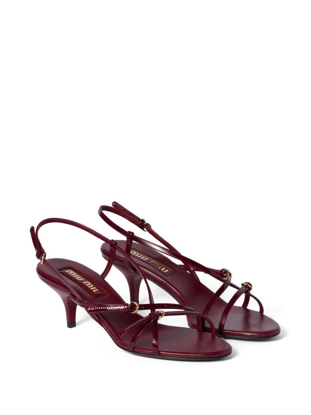 55mm patent leather sandals  Product Image