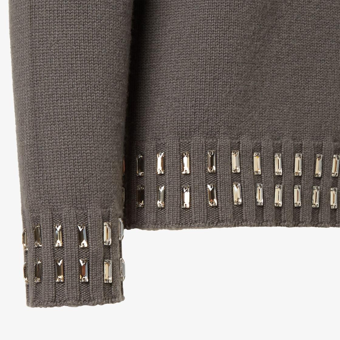 Sweater gray wool and cashmere jumper Product Image