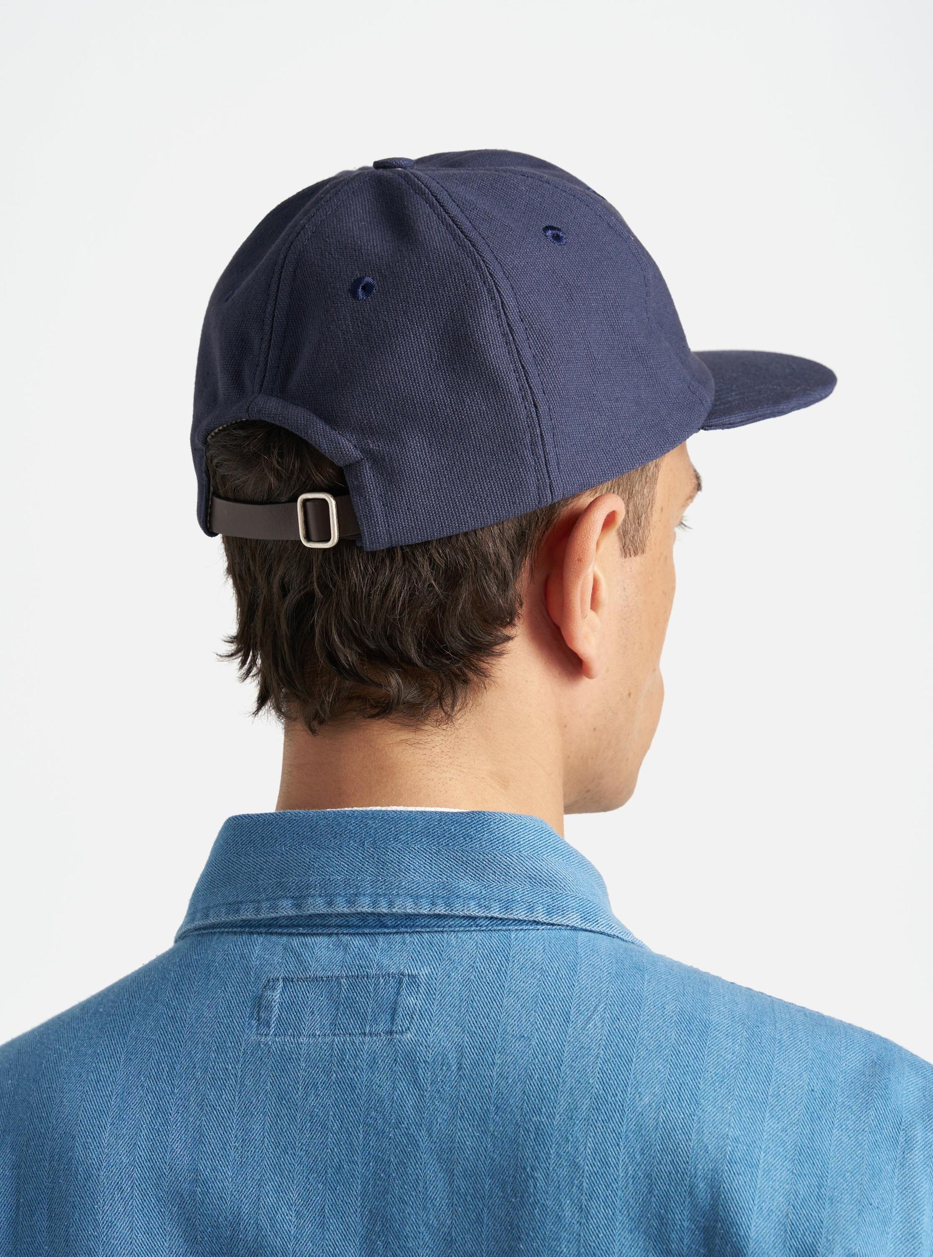 Navy Canvas Baseball Hat Product Image