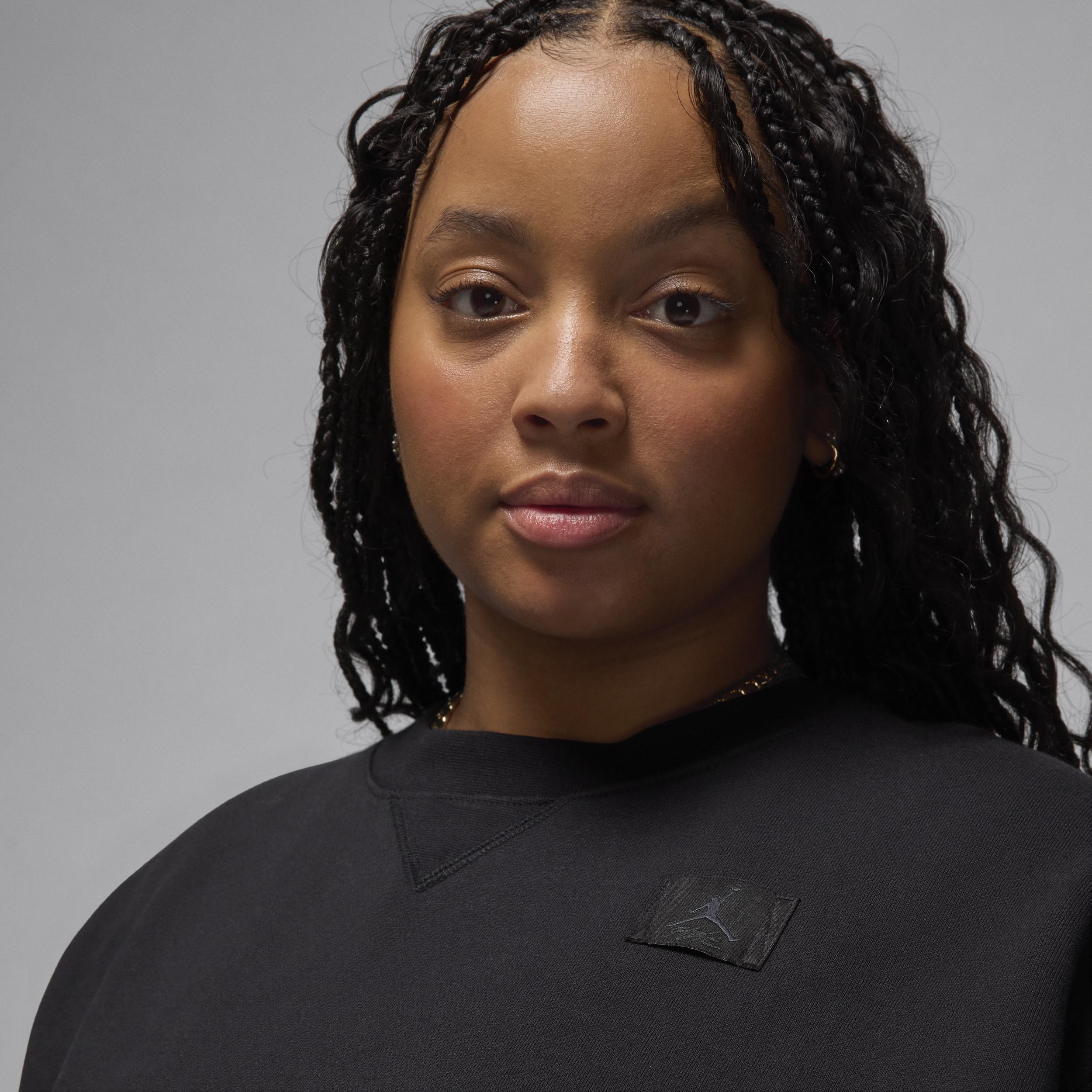 Jordan Flight Fleece Women's Crew-Neck Sweatshirt (Plus Size) Product Image