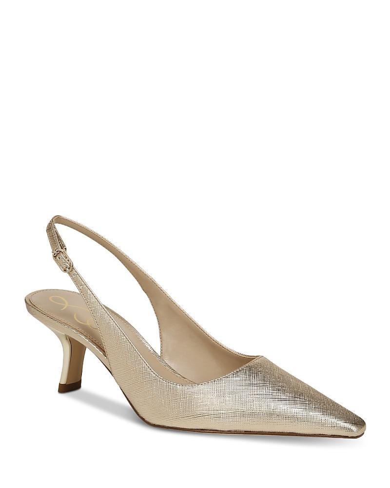 Womens Bianka Leather Slingback Pumps Product Image