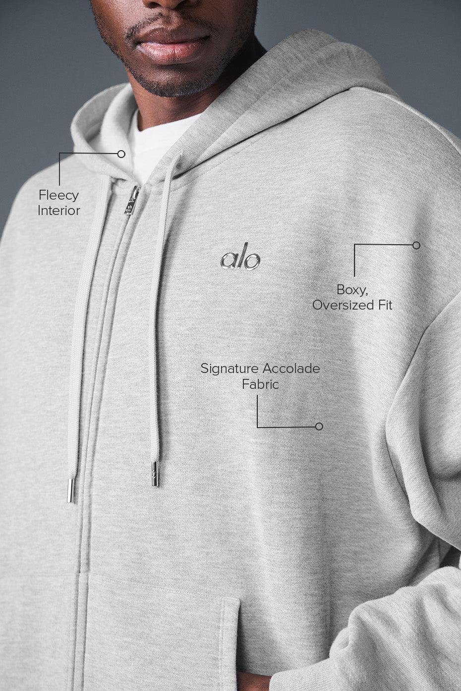 Accolade Full Zip Hoodie - Athletic Heather Grey Male Product Image