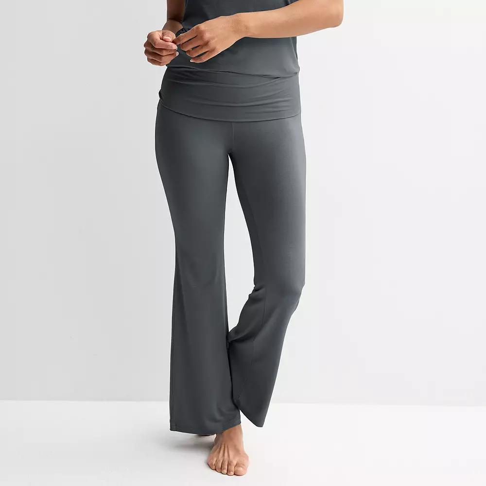 Women's Sonoma Goods For Life® Fold Over Sleep Pants, Size: XL Long, Filigree Product Image