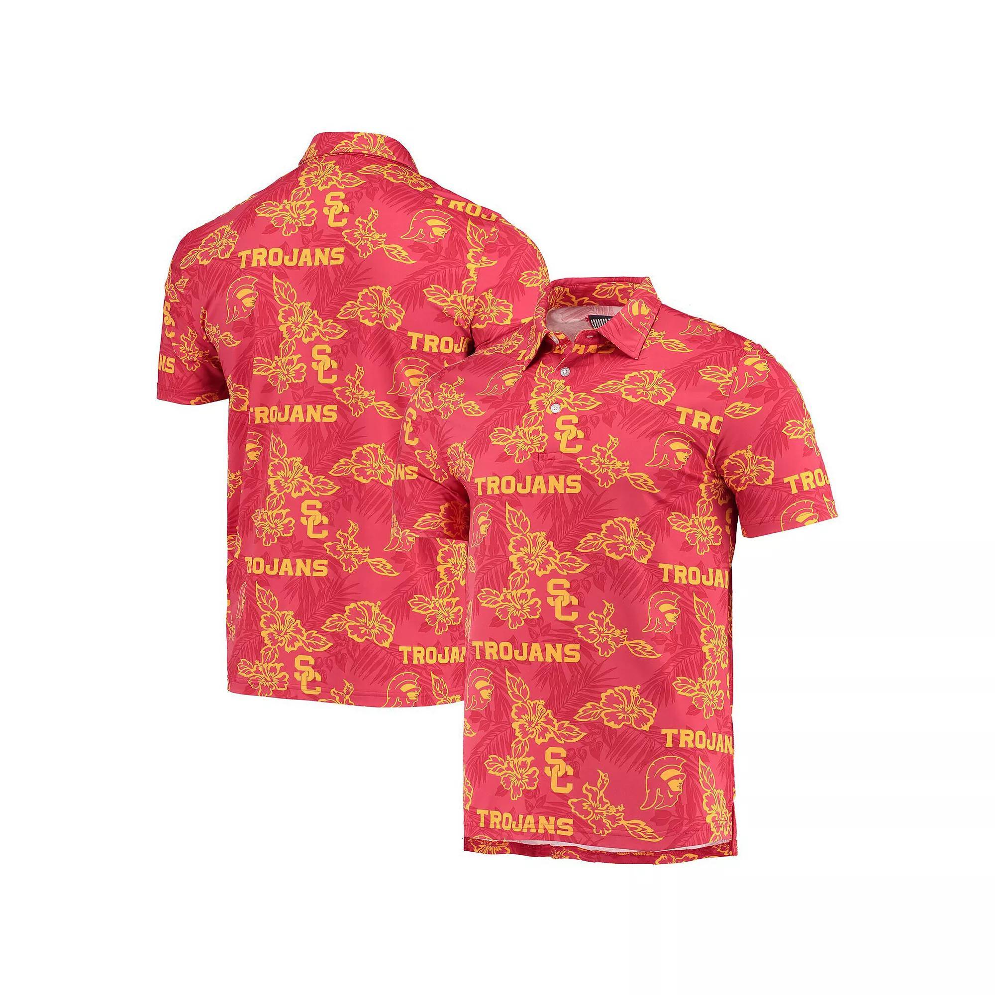Men's Reyn Spooner Cardinal USC Trojans Performance Polo, Size: Large, Red Product Image