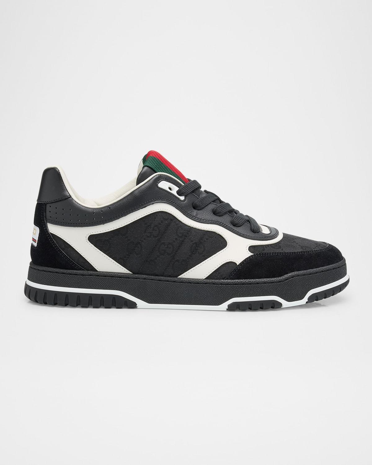 Mens Re-Web GG Supreme Canvas and Leather Sneakers Product Image