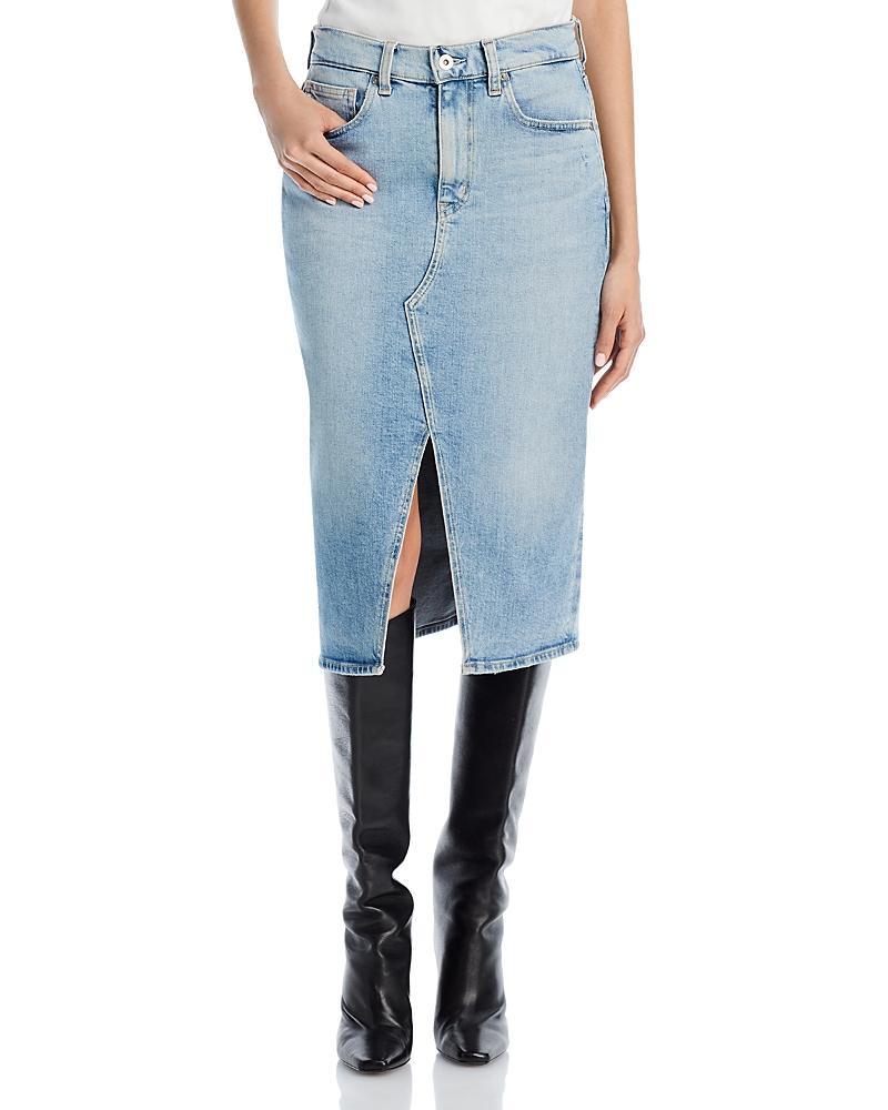 AG Jeans Alicia Midi Denim Skirt (Eclipsed) Women's Skirt Product Image