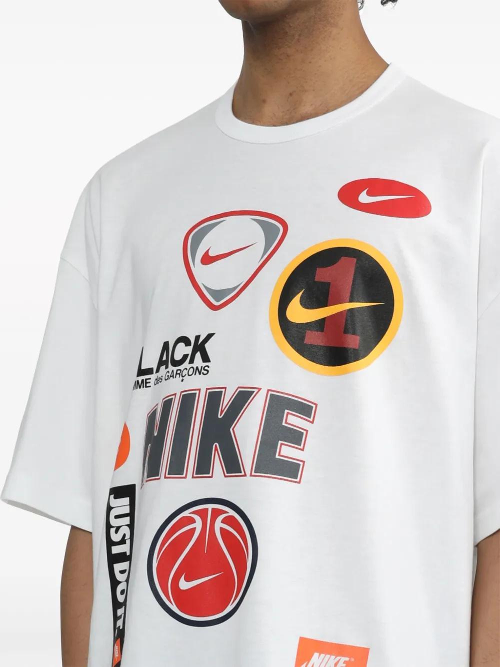 x Nike logo-print cotton T-shirt  Product Image