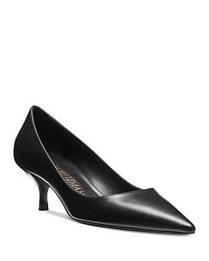Stuart Patent Kitten-Heel Pumps Product Image