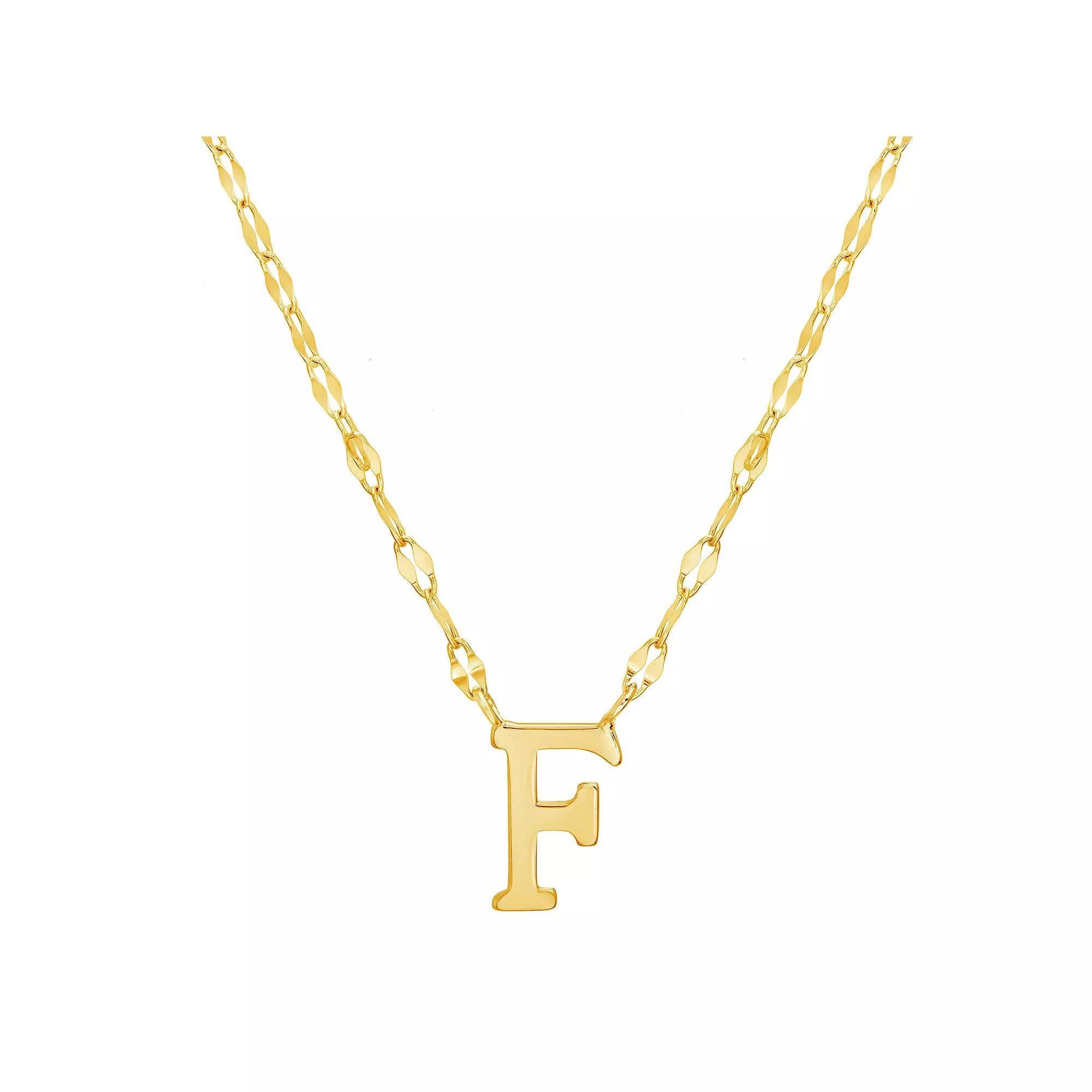 Paige Harper Initial Necklace, Womens F Gold Tone Product Image