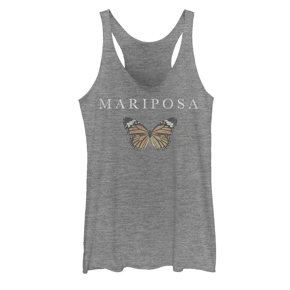 Juniors Female Bubble Red Text Tank Top, Girls Gray Grey Product Image