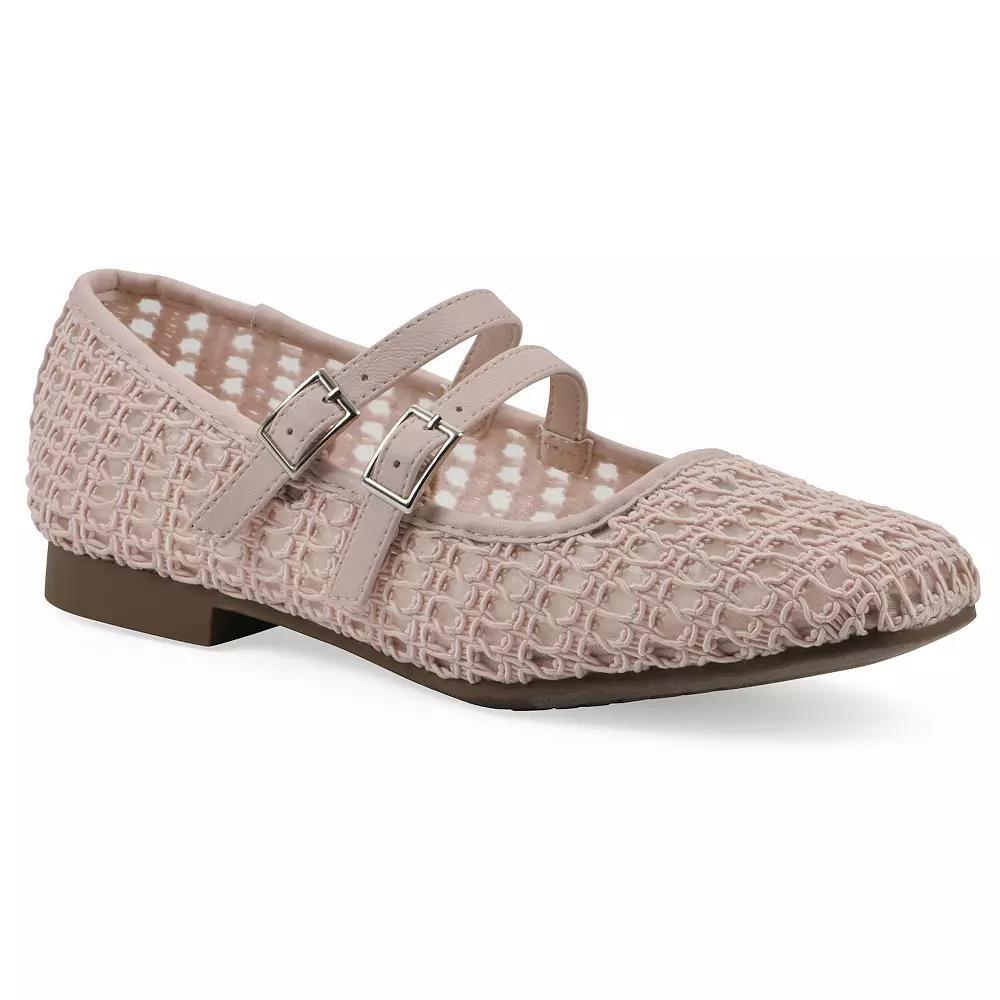 Cliffs by White Mountain Besnik Women's Mary Jane Flats, Size: 8.5, Light Pink Fabric Product Image