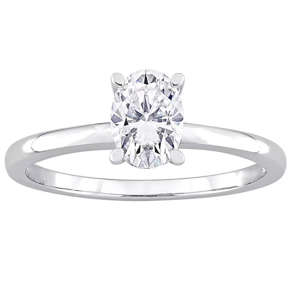 Stella Grace Sterling Silver Lab-Created Moissanite Solitaire Ring, Women's, Size: 6 Product Image