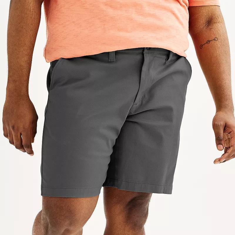 Big & Tall Sonoma Goods For Life® Flexwear Flat Front Shorts, Men's, Size: 50, Blue Product Image