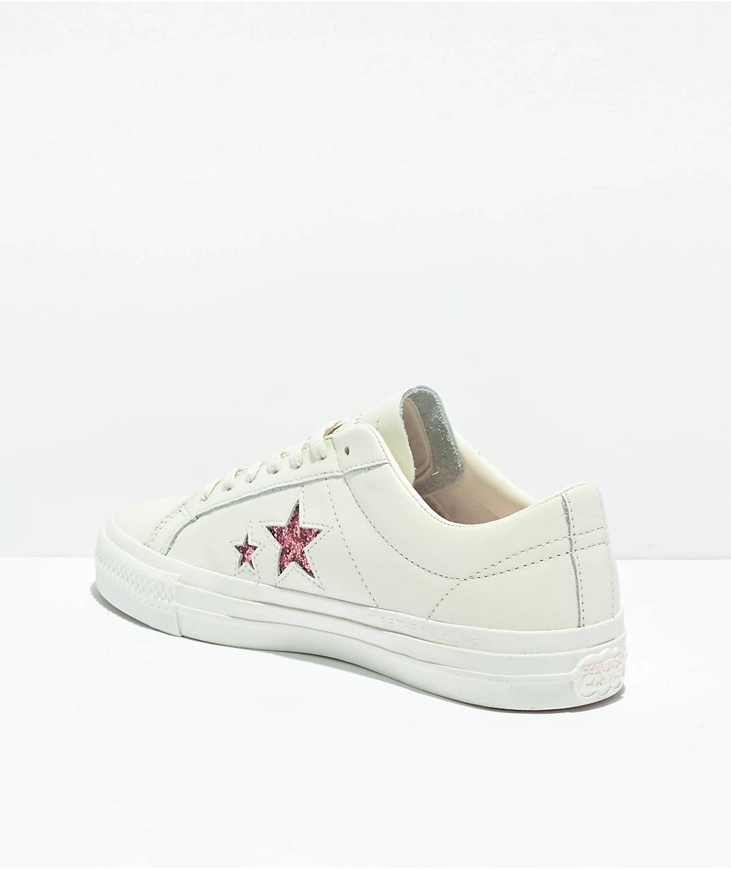 Converse x Turnstile One Star Pro White Skate Shoes Product Image