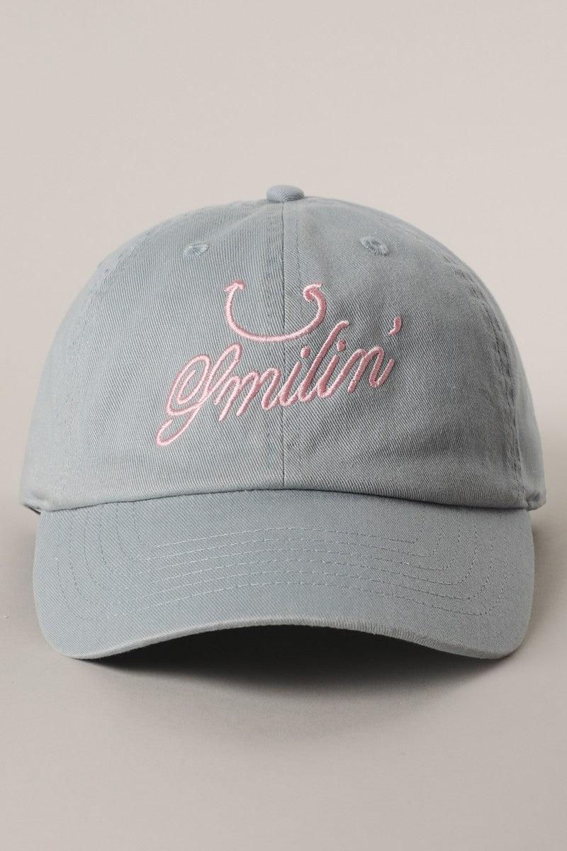 smilin' Embroidery Baseball Cap Product Image