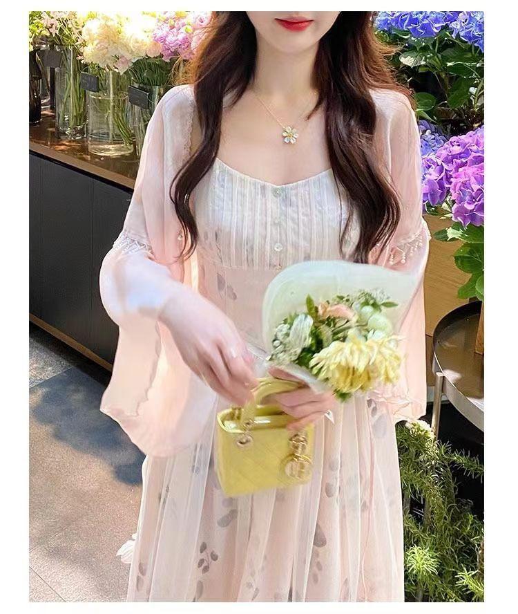 Spaghetti Strap Floral Maxi Sundress Product Image