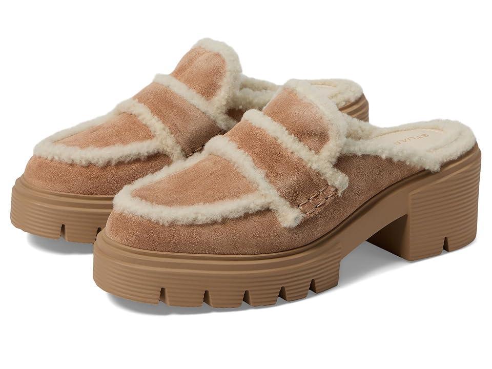 Stuart Weitzman Womens Lennox Shearling Mules Product Image