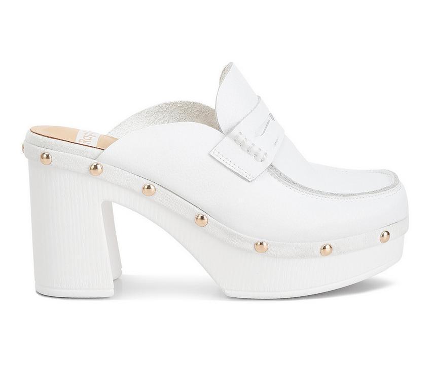 Women's Rag & Co Lyrac Recycled Leather Platform Clogs Product Image