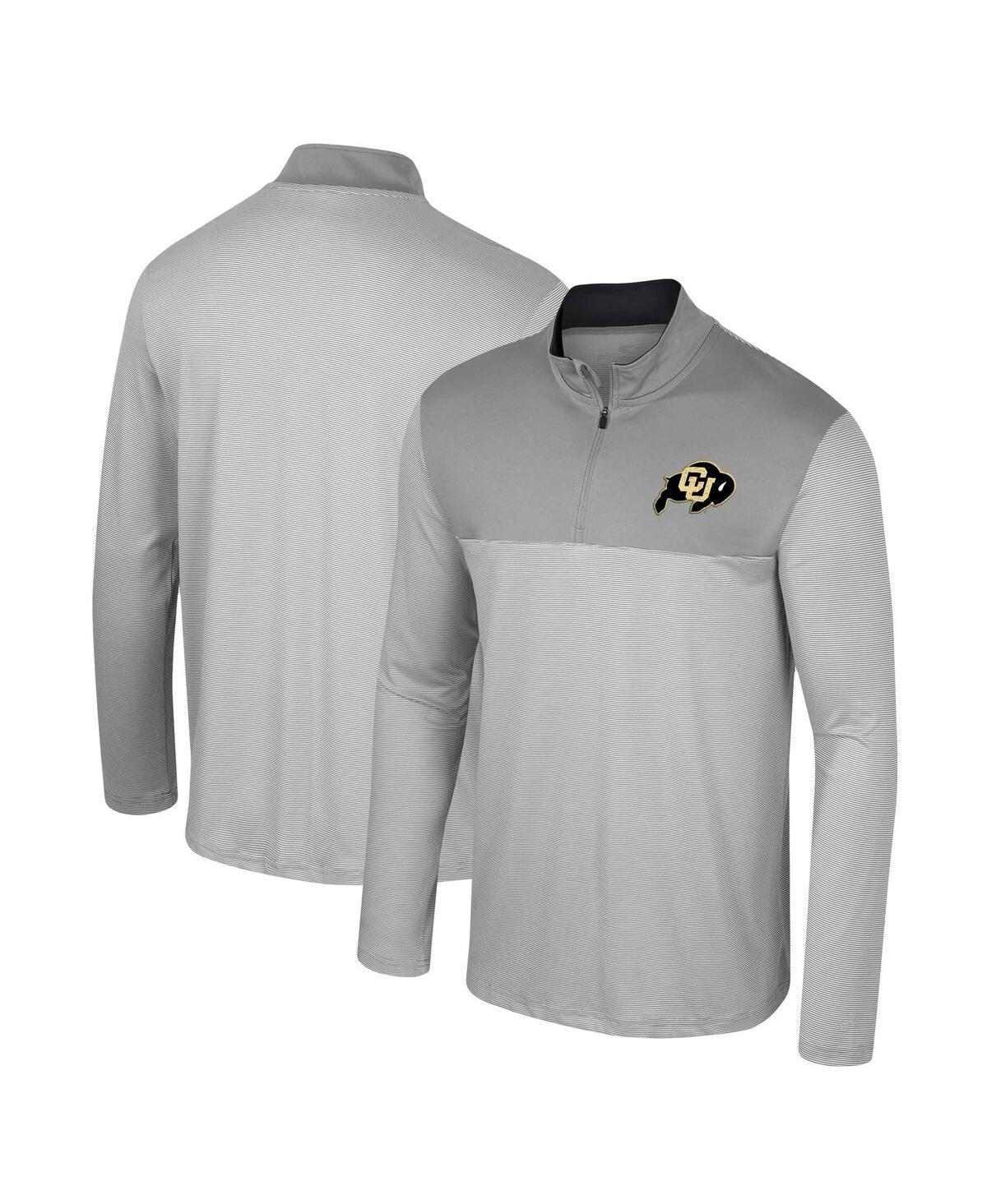 Men's Colosseum Gray UCF Knights Tuck Quarter-Zip Top, Size: XL, Grey Product Image