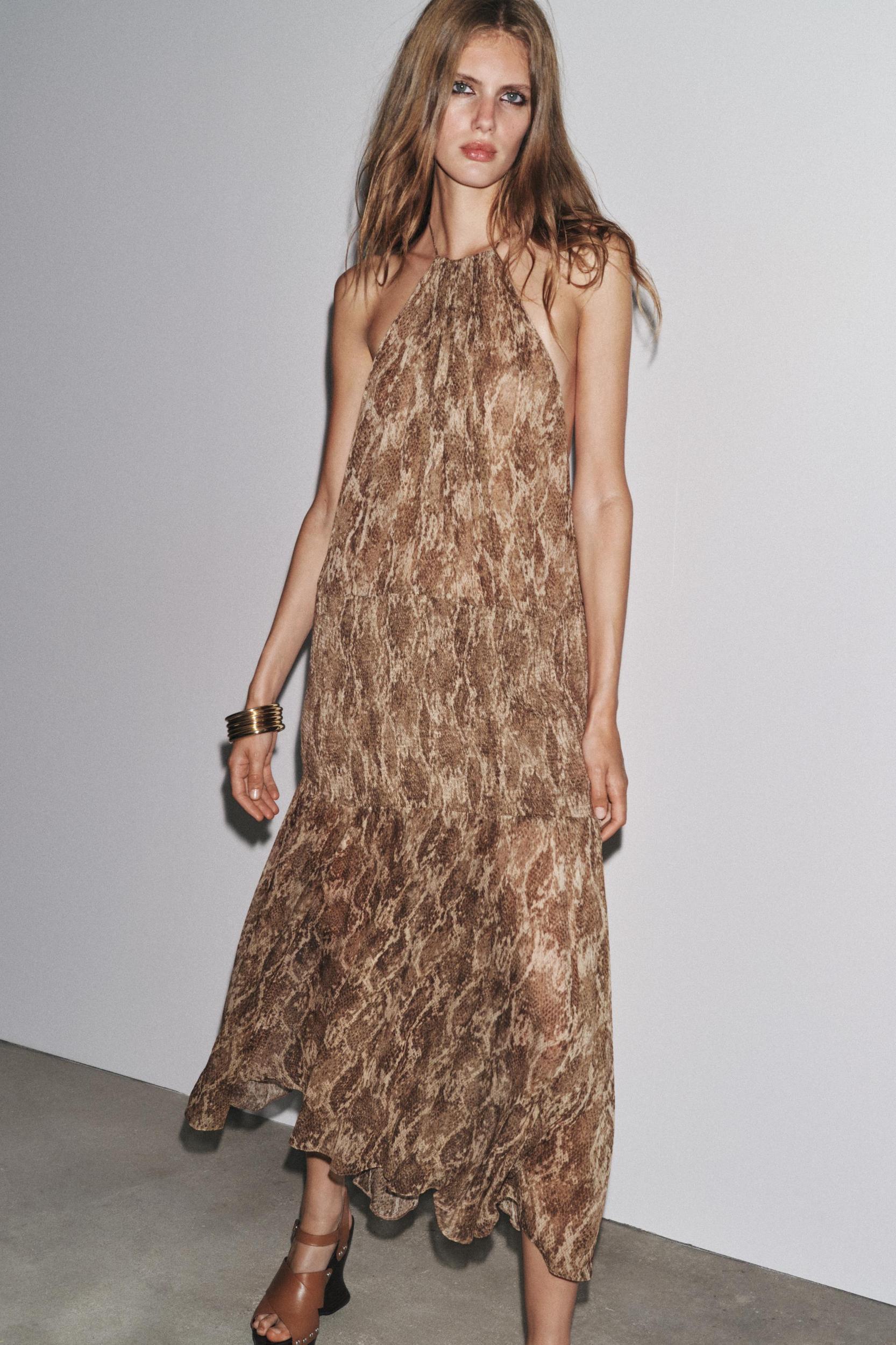 ZW COLLECTION PRINTED HALTER DRESS Product Image