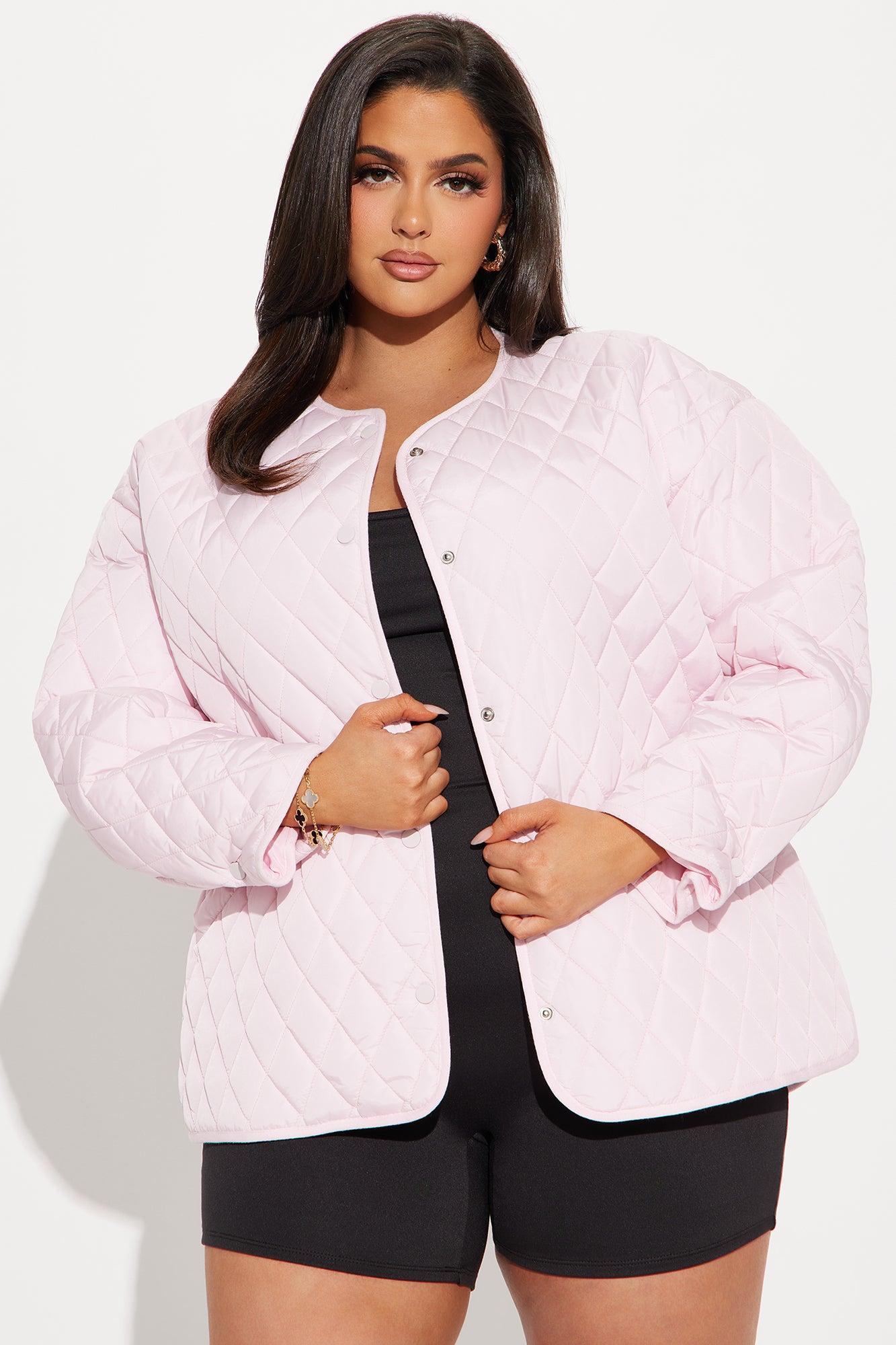 Mountain Highs Quilted Lightweight Jacket - Blush Product Image