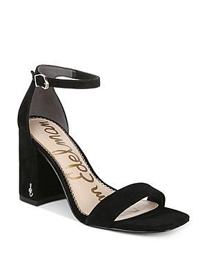 Sam Edelman Daniella Leather Ankle Strap Square Toe Dress Sandals Product Image