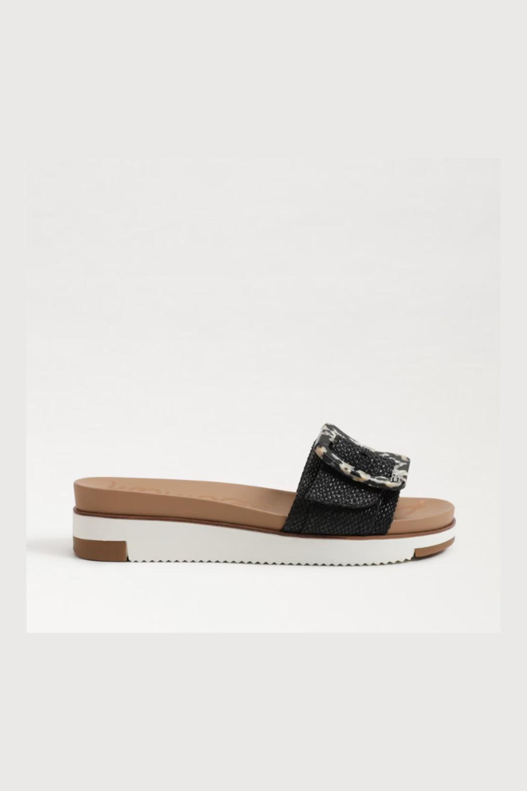 Ariane Black Weave Platform Sandal Product Image
