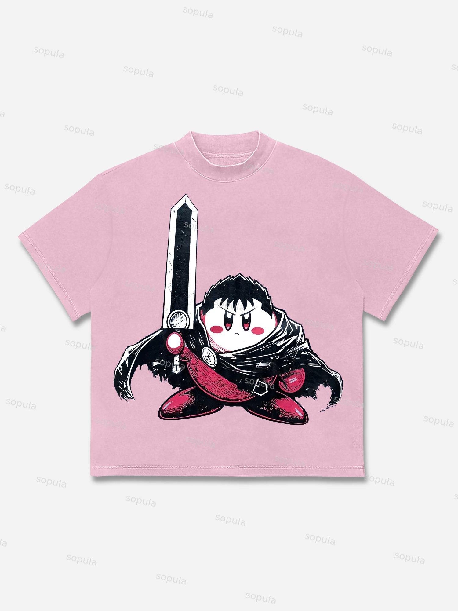 Street Cartoon Ip Graphic Cotton T-shirt Product Image