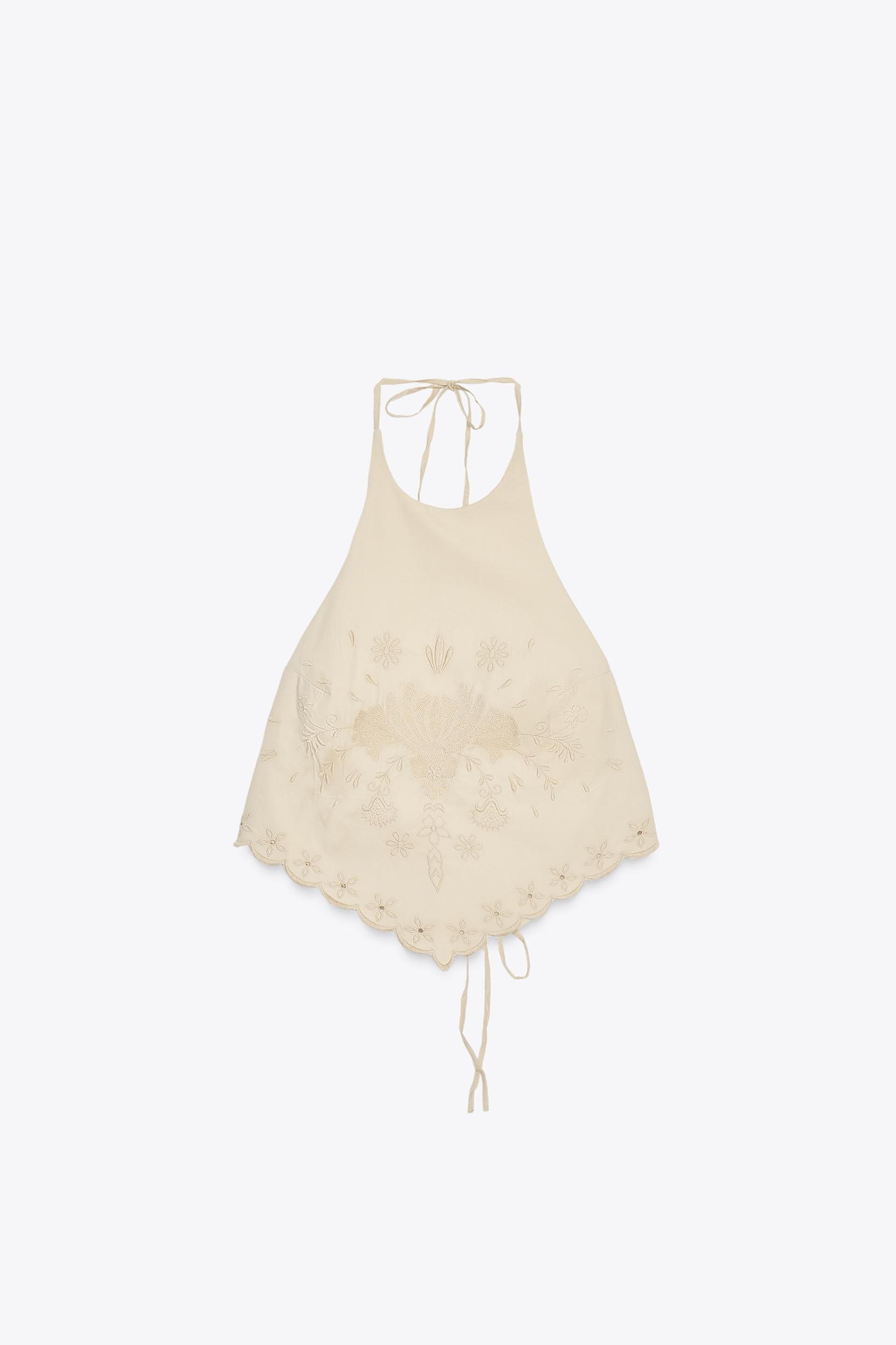 EMBROIDERED POPLIN TOP Product Image