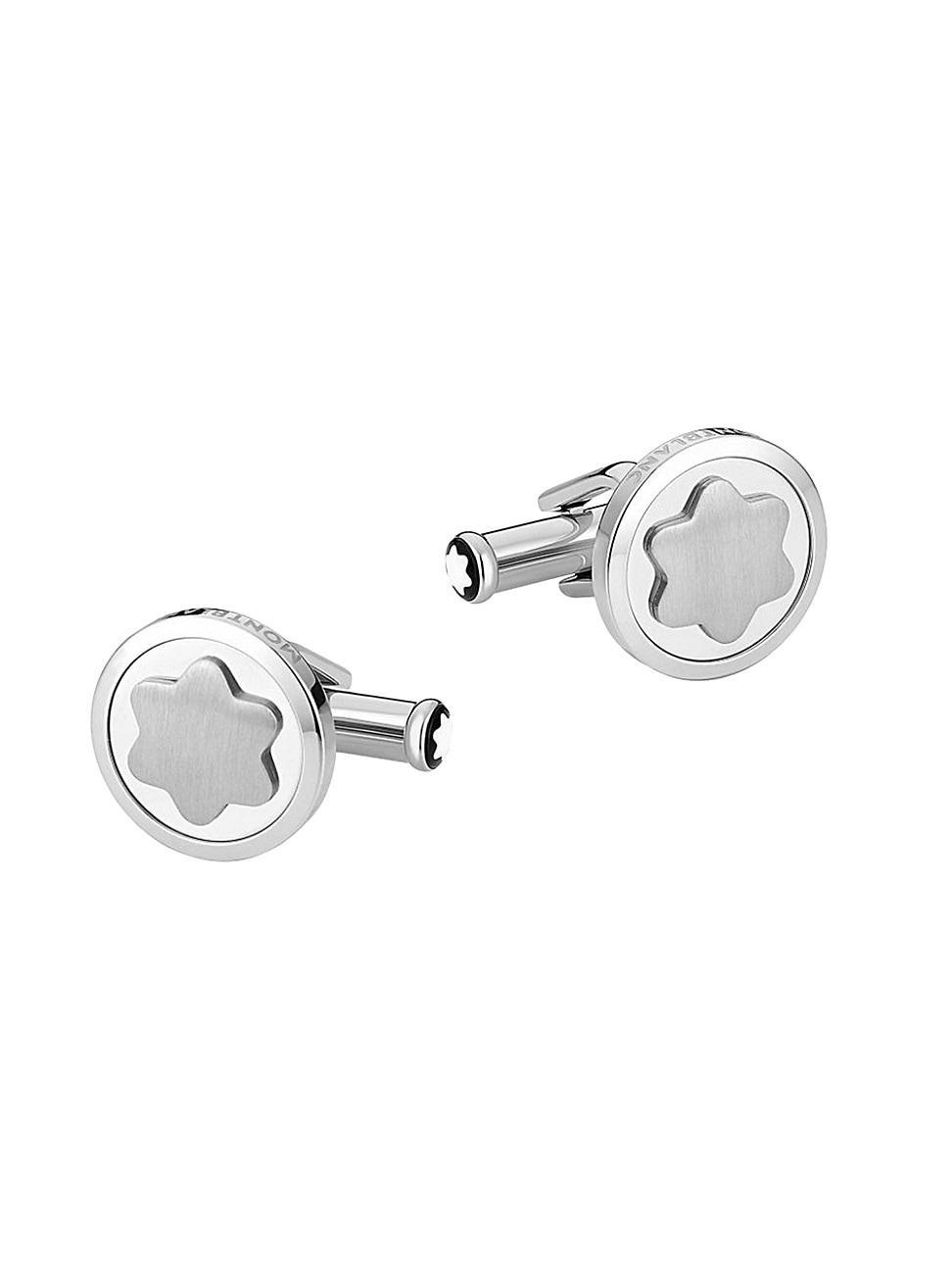 Montblanc Snowcap Stainless Steel Cufflinks Product Image
