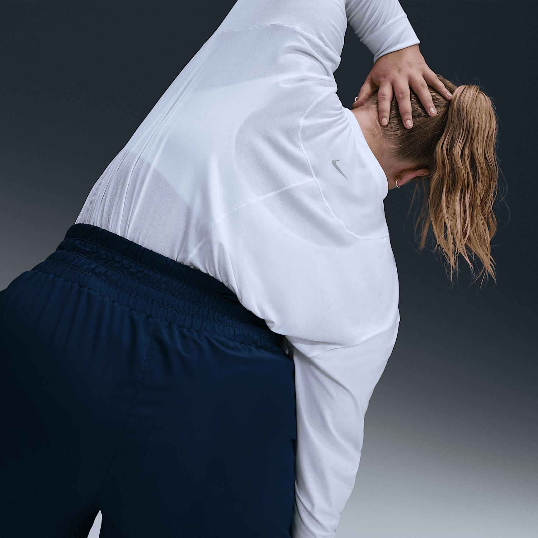 Nike Women's One Relaxed Dri-FIT Long-Sleeve Top (Plus Size) Product Image