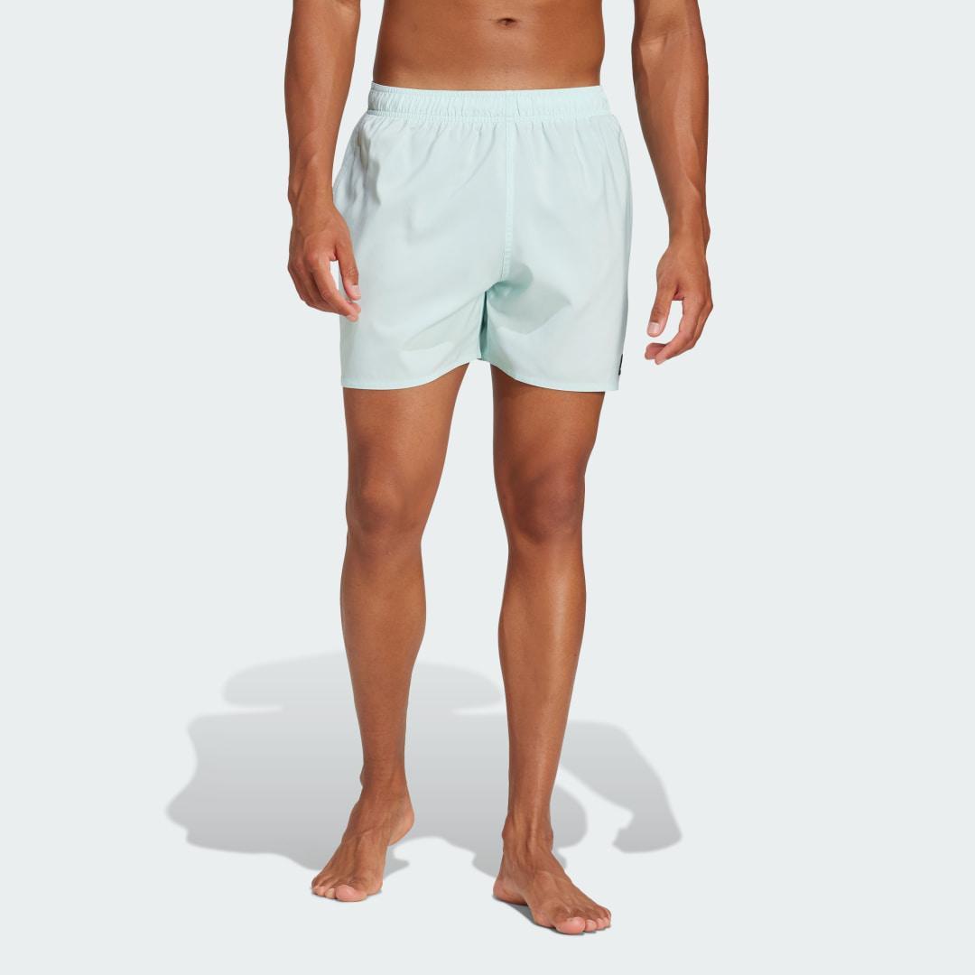 adidas Solid CLX Short-Length Swim Shorts Halo Mint 3XL Mens Product Image
