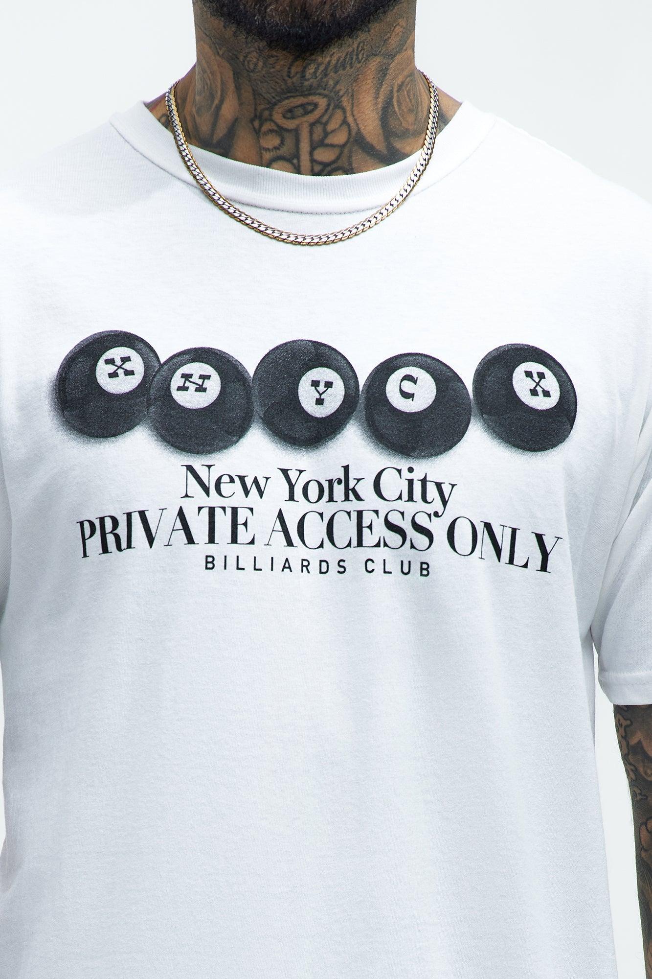 NYC Private Access Only Short Sleeve Tee - White Product Image