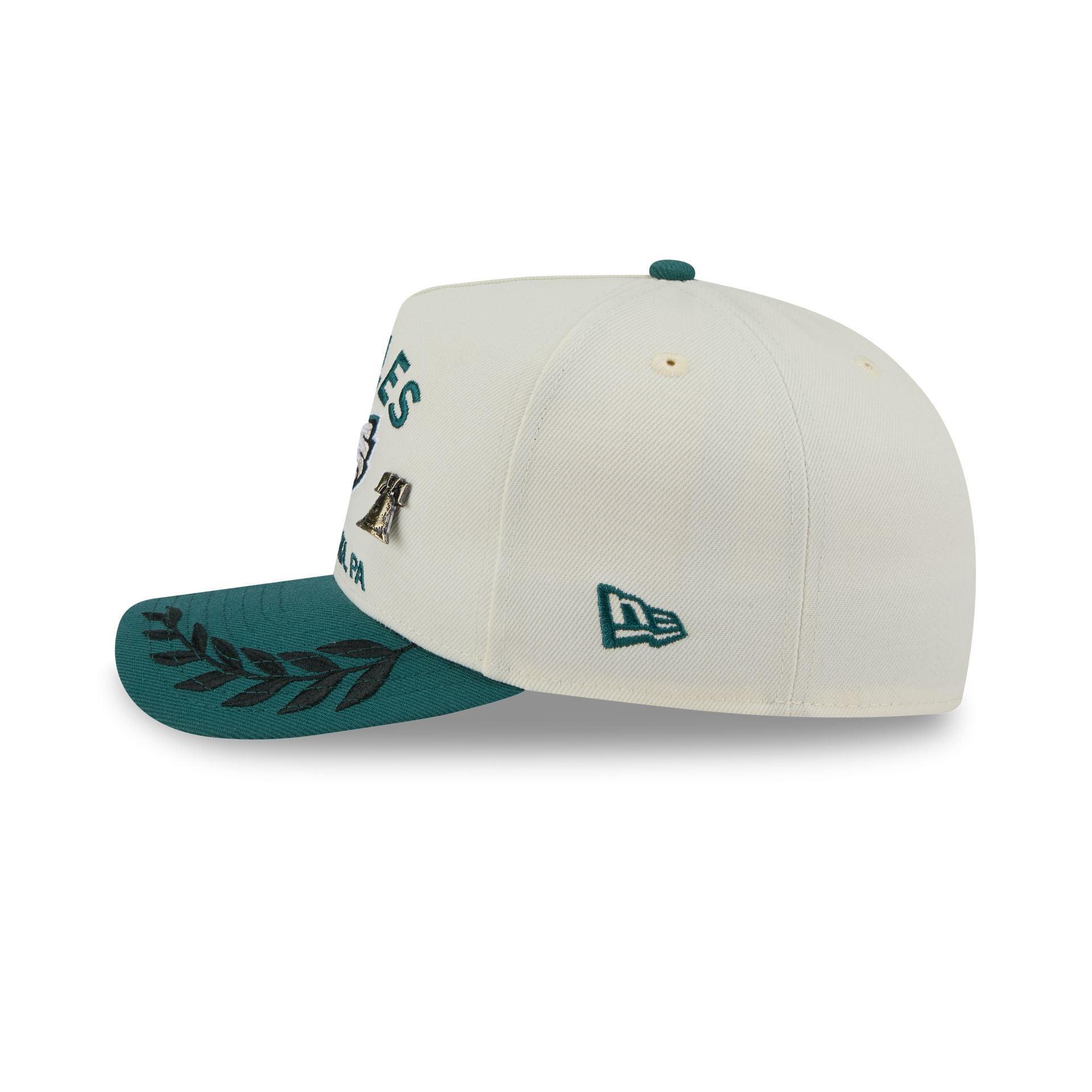 Philadelphia Eagles 2025 Draft Chrome White 59FIFTY A-Frame Fitted Hat Male Product Image