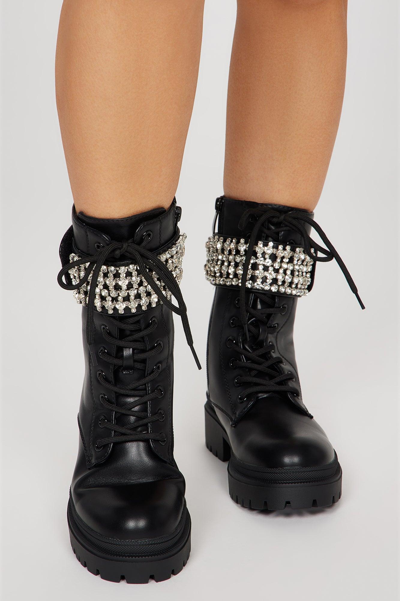 Making It Easy Heeled Boots - Black Product Image